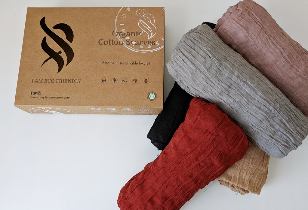 4. The organic cotton beautiful scarves The organic cotton beautiful scarves
