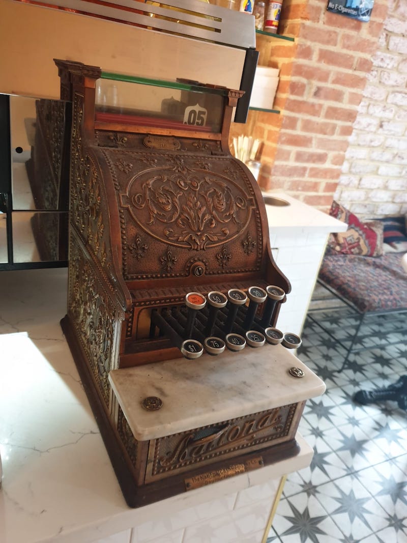 Like this lovely vintage cash register